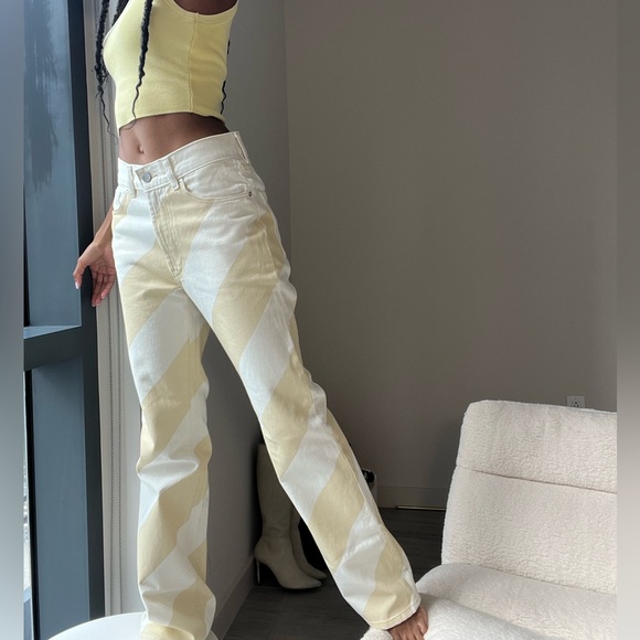 H&M Jeans Hm Striped Jeans Poshmark